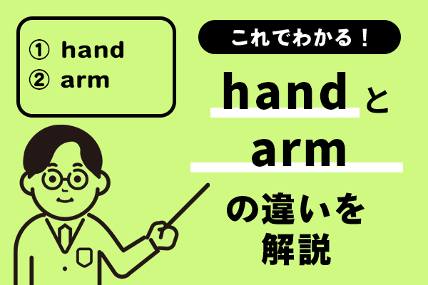 handとarmの違いがこれでわかる！例文を踏まえてわかりやすく解説！